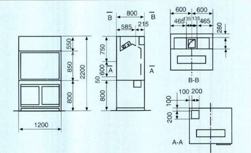 موديل TF-B12 من دولاب التهوية